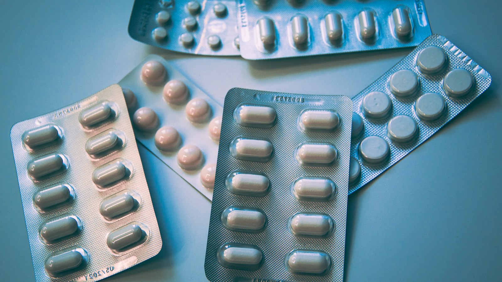 Blister packs of daily tablets
